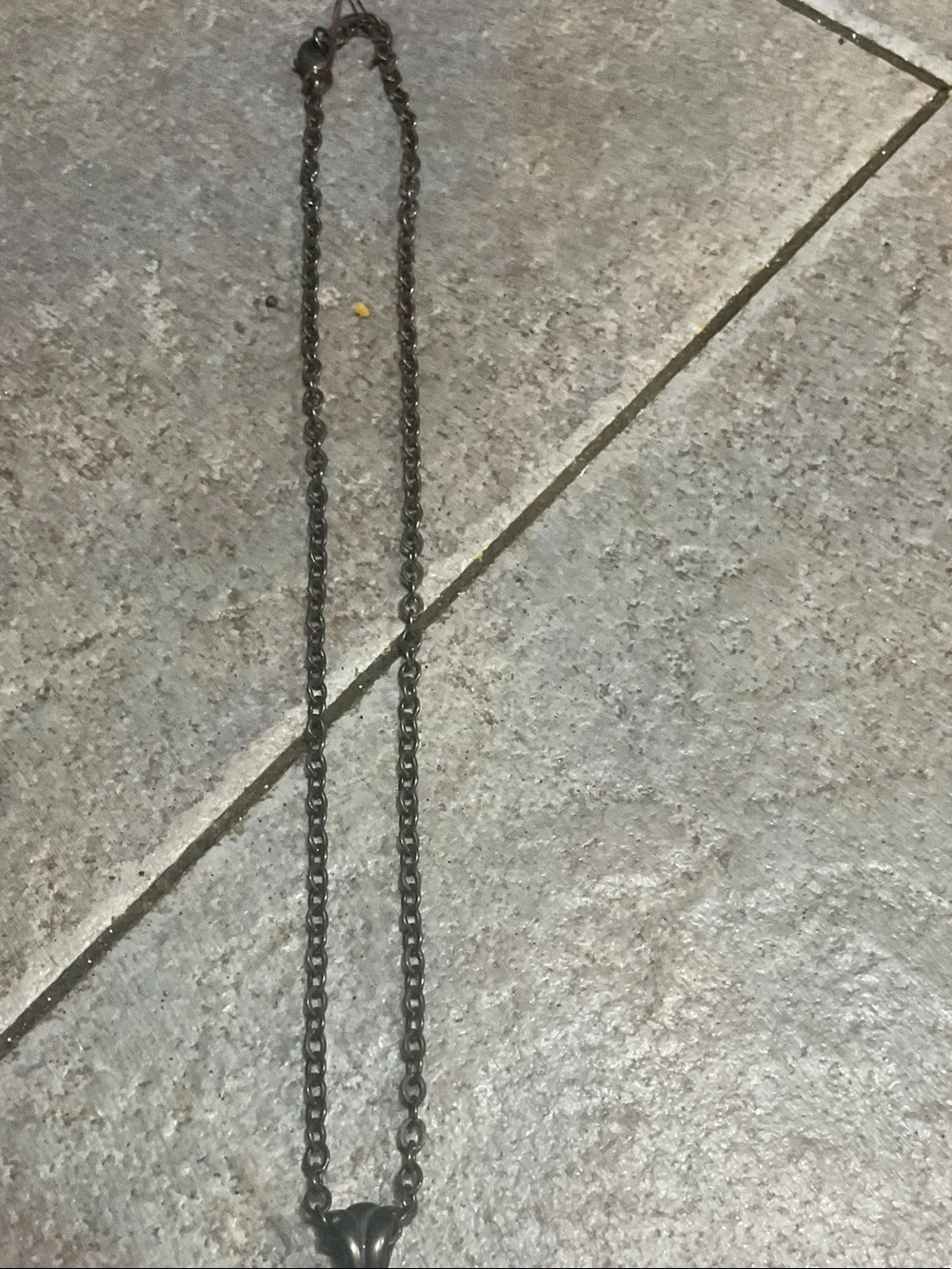 Faceted Teardrop Pendant Necklace - Cream Stone on Silver Chain